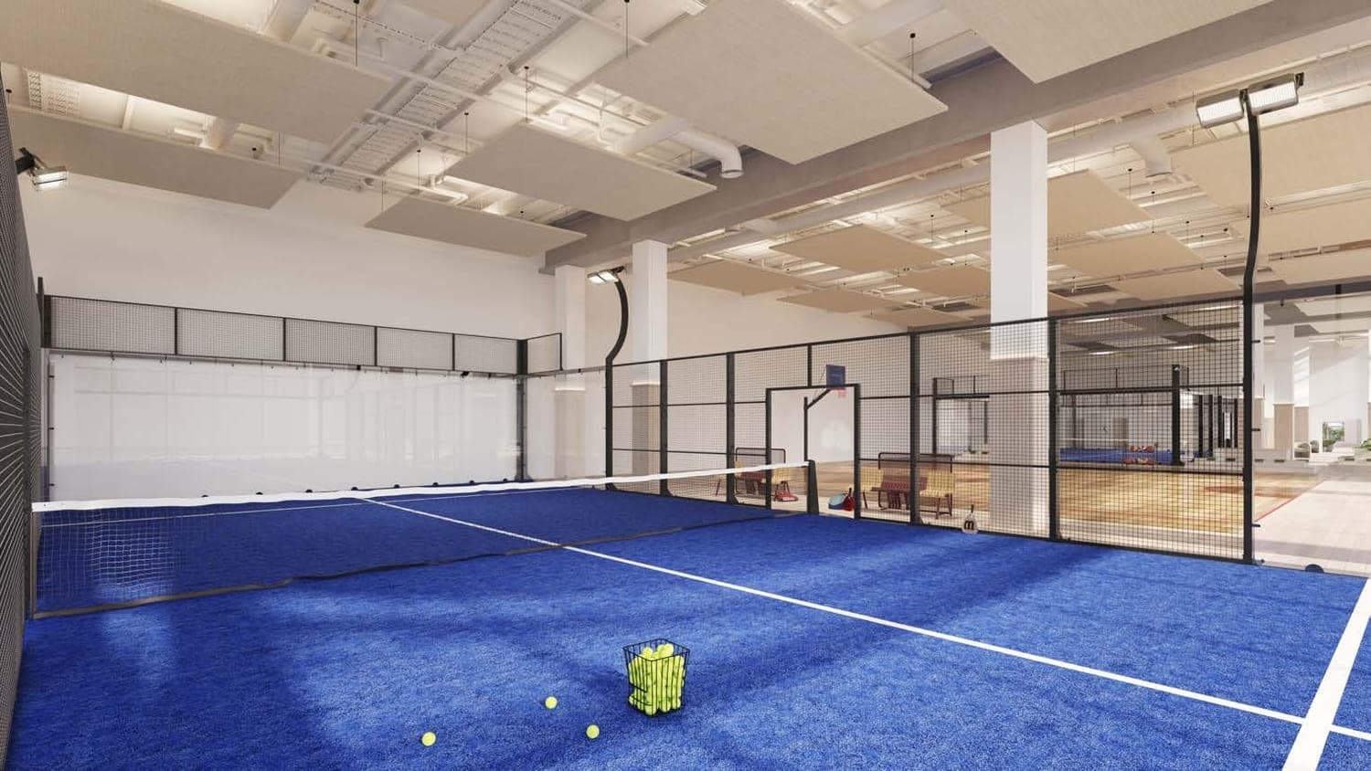 Serenia District West Residence amenity Indoor Paddle & Basketball Court - Jumeirah Islands, Dubai - by Palma Holding