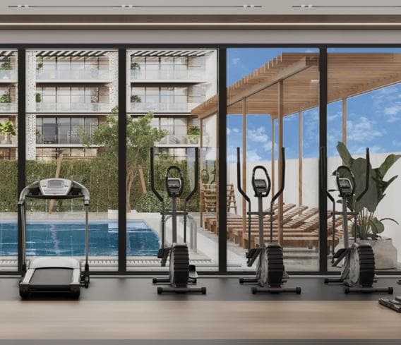 Sereno Residences amenity Gymnasium - JVC (Jumeirah Village Circle), Dubai - by Svarn Development