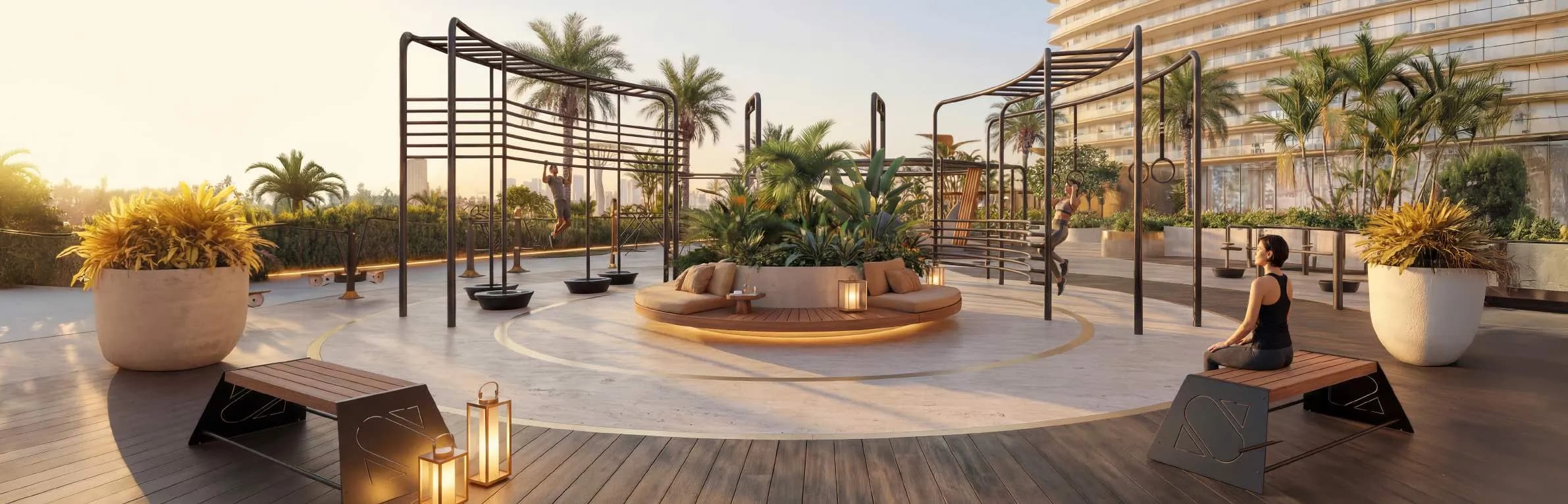 Serenz amenity Calisthenics Park - JVC (Jumeirah Village Circle), Dubai - by Danube