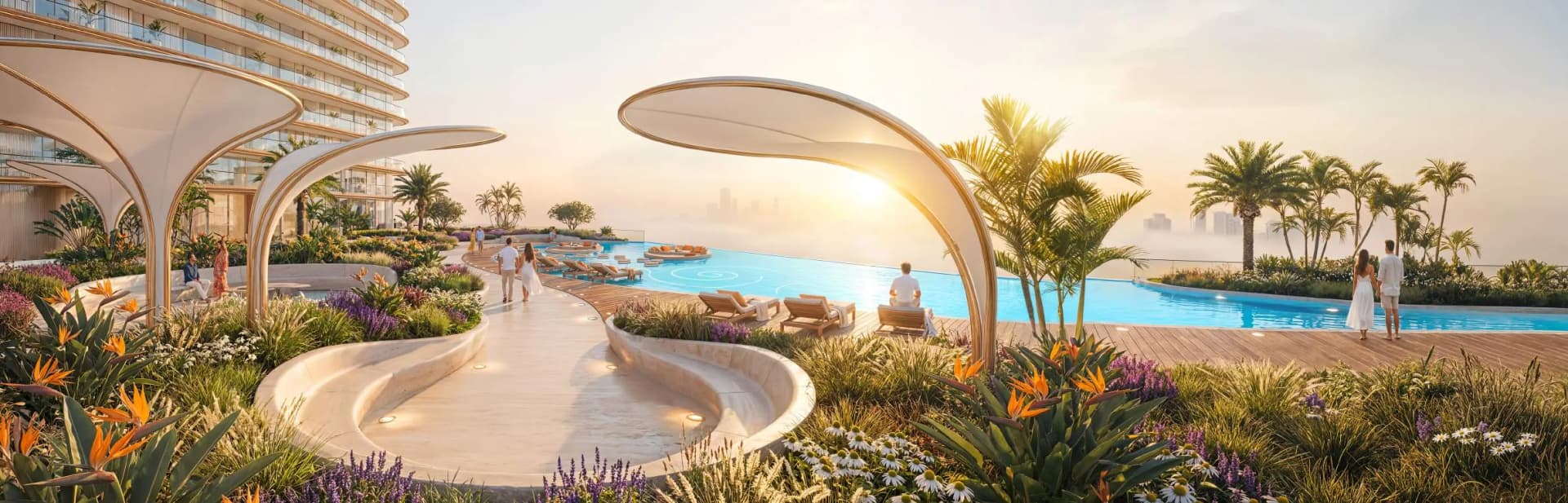 Serenz amenity Outdoor Refresh Zone in JVC (Jumeirah Village Circle), Dubai, by Danube