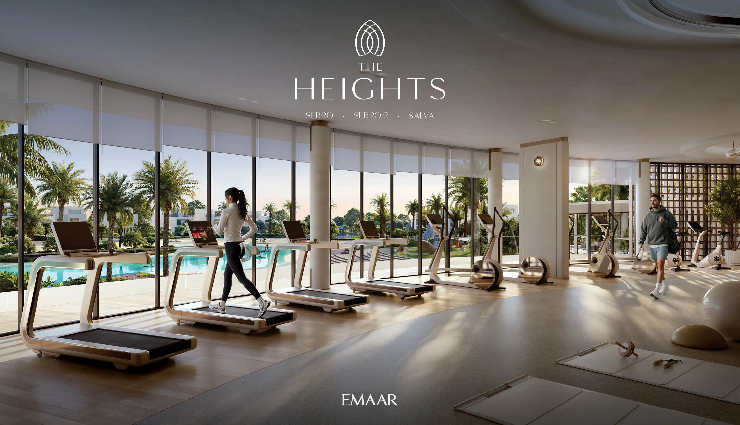 Serro 2 amenity Indoor and Outdoor Gym - The Heights, Dubai - by Emaar