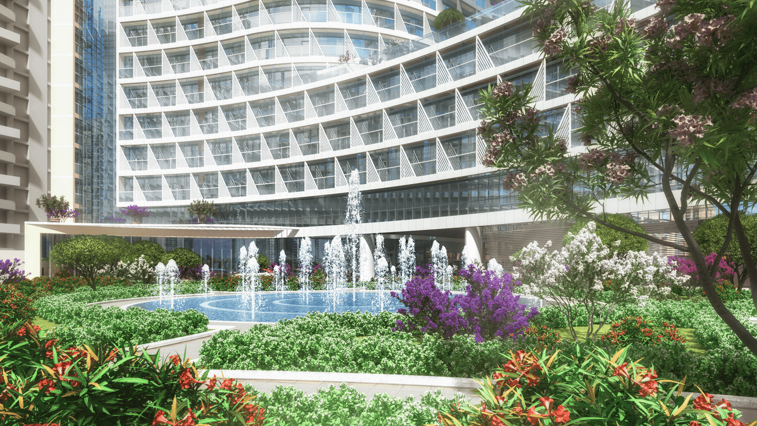 Seven Palm amenity Landscaped Gardens - Palm Jumeirah, Dubai - by Seven Tides
