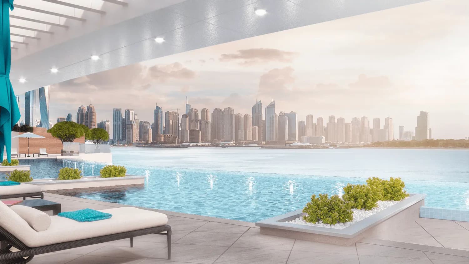 Seven Palm amenity Rooftop Infinity Pool - Palm Jumeirah, Dubai - by Seven Tides