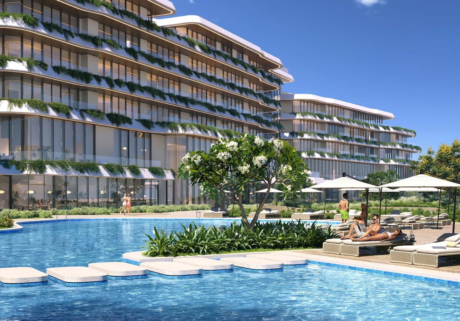 Sha Residence Emirates amenity Swimming Pool in Abu Dhabi, by IMKAN Properties
