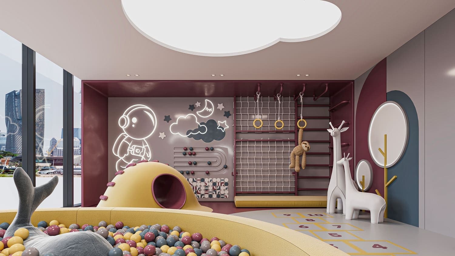 Sierra by Iman amenity Indoor Kid’S Play Area - Dubai Motor City, Dubai - by Iman Developers