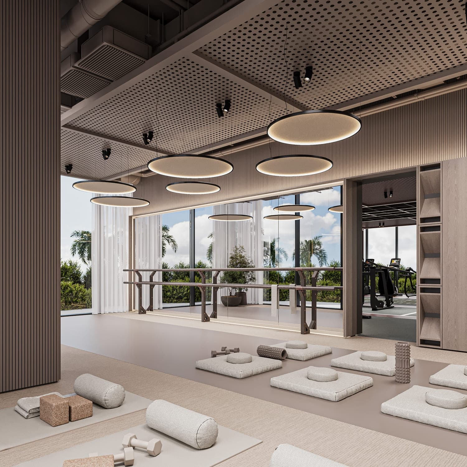Sierra by Iman amenity Yoga Zone - Dubai Motor City, Dubai - by Iman Developers