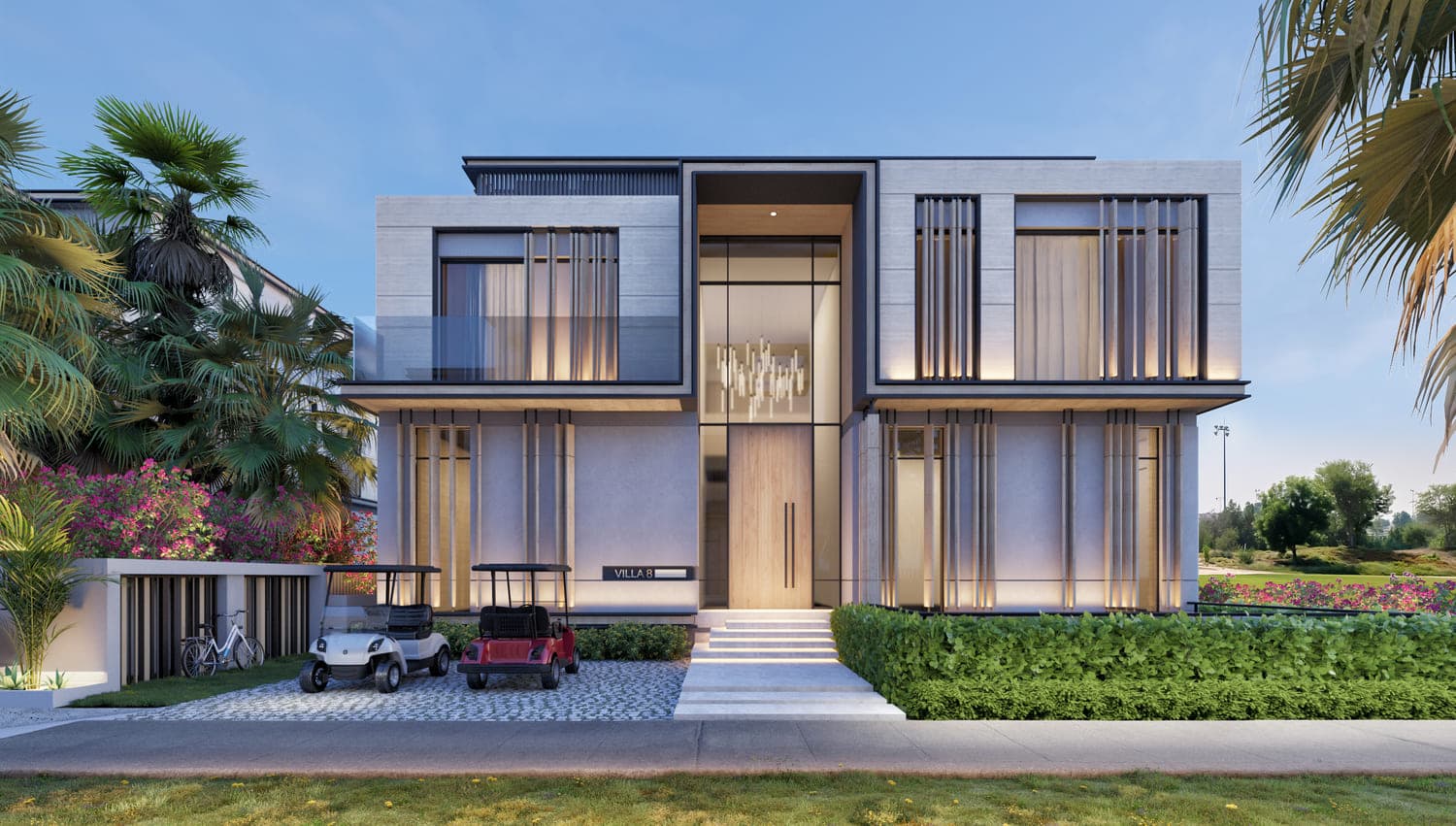 Signature Mansions exterior view - Jumeirah Golf Estates, Dubai - by Signature Developers