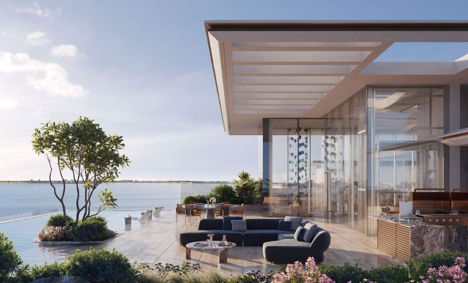 Silena Residences amenity Bbq Area - Dubai Islands, Dubai - by Avenew Development