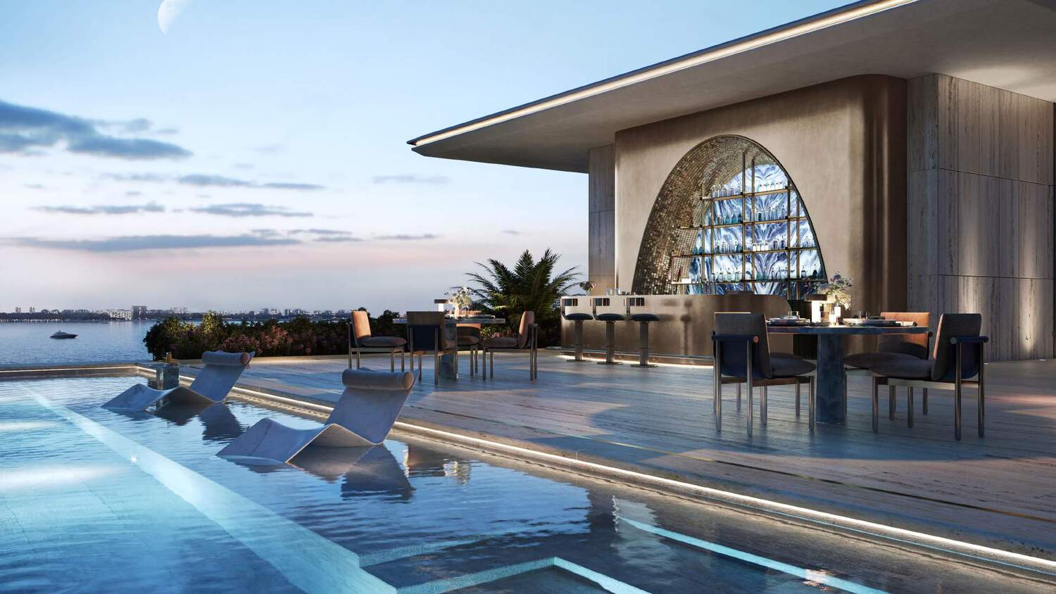 Silena Residences amenity Pool Deck - Dubai Islands, Dubai - by Avenew Development