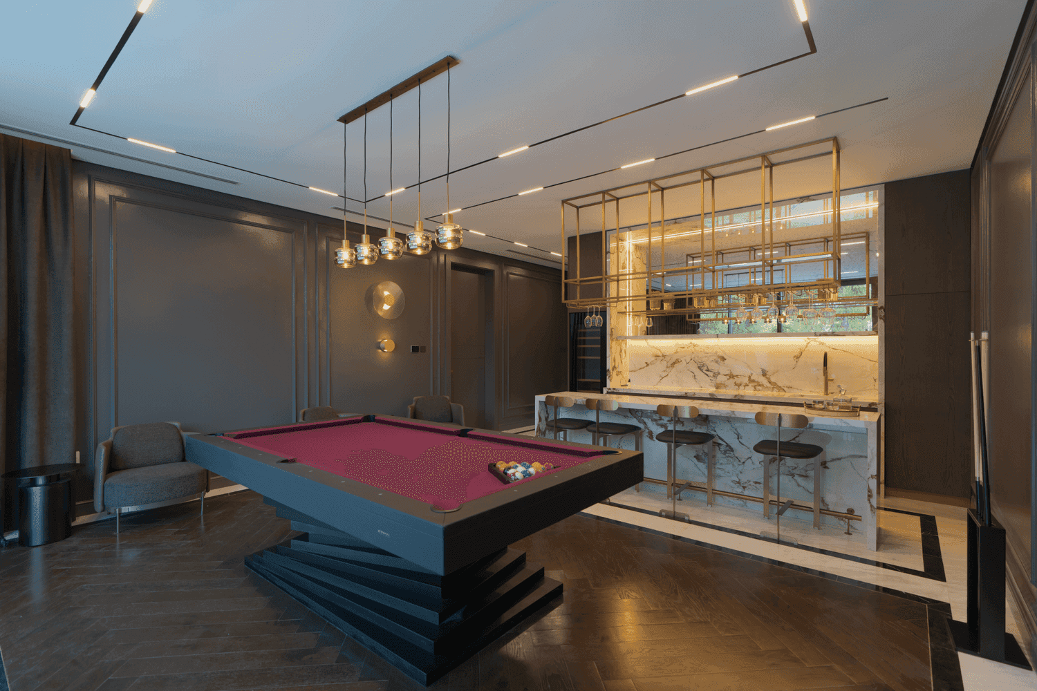 Silk Leaf 4 amenity Games Room - Al Barari, Dubai - by Range Developments