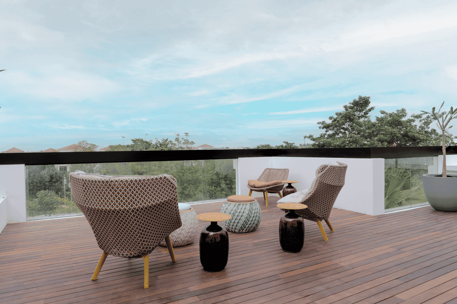 Silk Leaf 4 amenity Outdoor Terace - Al Barari, Dubai - by Range Developments