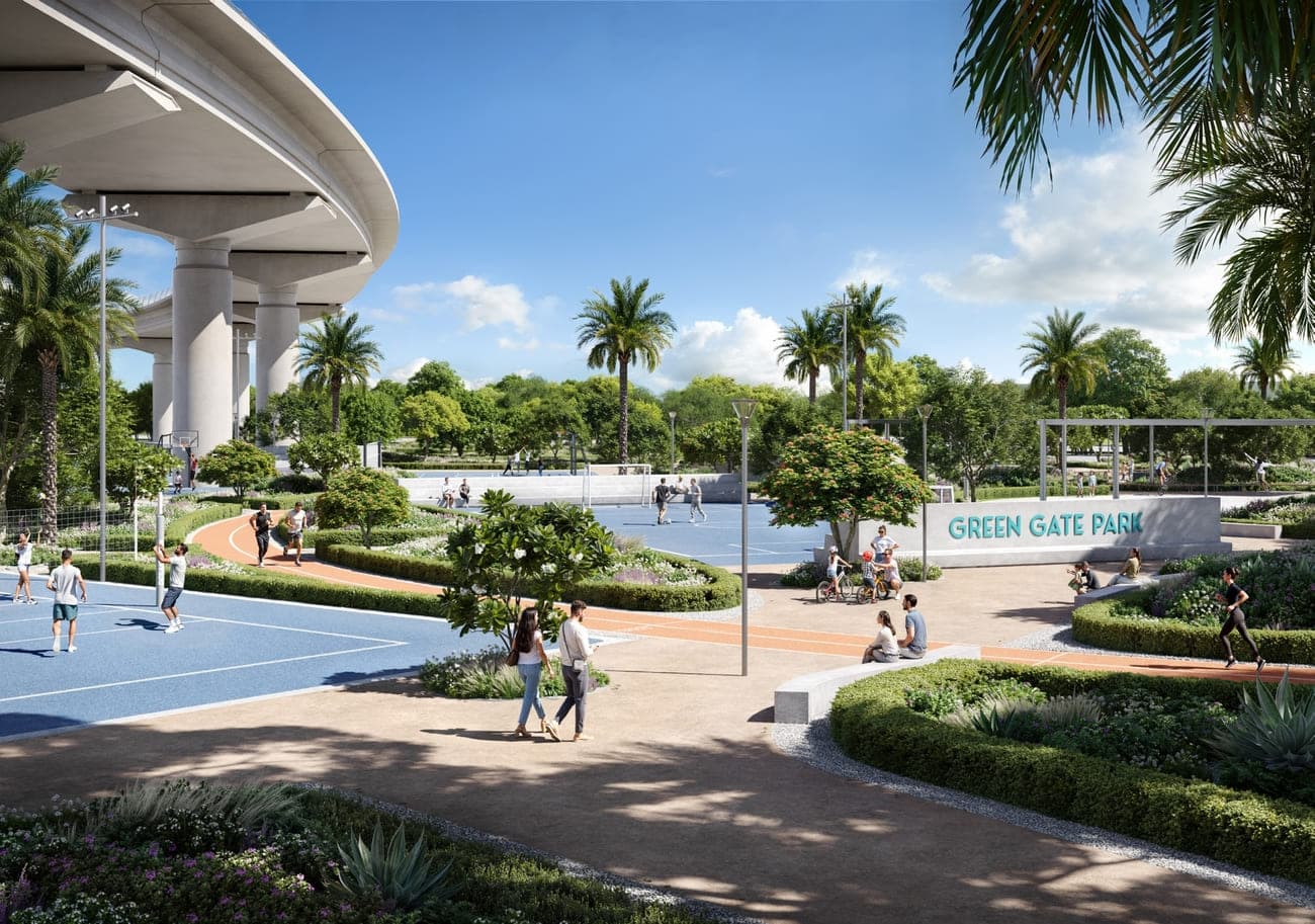 Silva Dubai Creek Harbour amenity Multi-Sport Court - Green Gate at Dubai Creek Harbour, Dubai - by Emaar