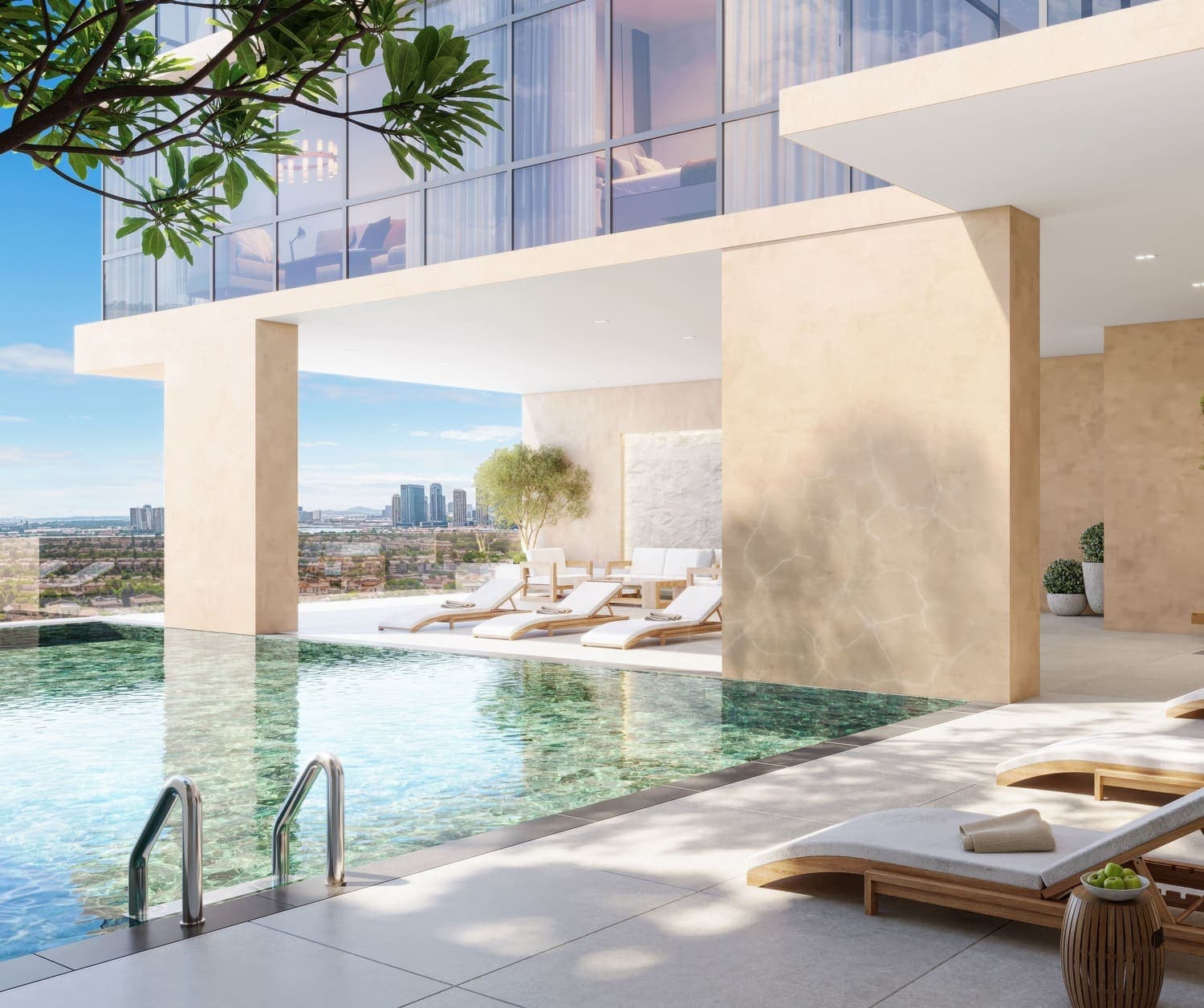 Sky Gardens Tower amenity Resort-Style Swimming Pool - Al Helio, Dubai - by GJ Properties