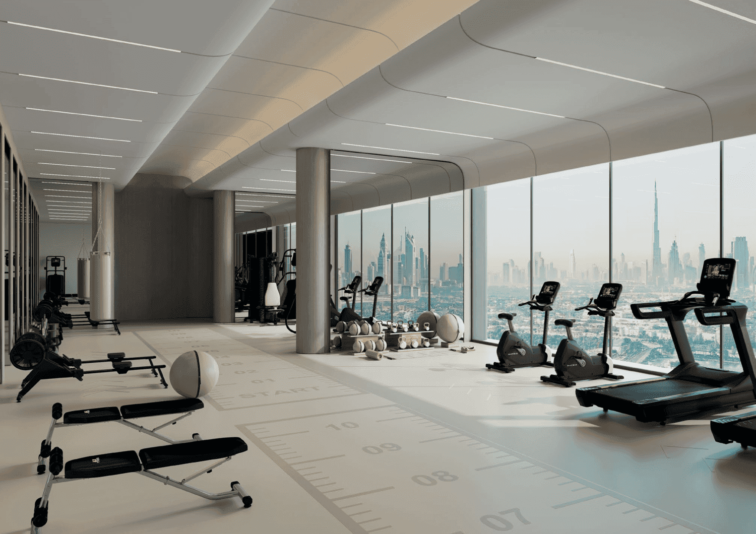 Sky Hills Astra amenity Fitness Center - Dubai Science Park, Dubai - by HRE Development