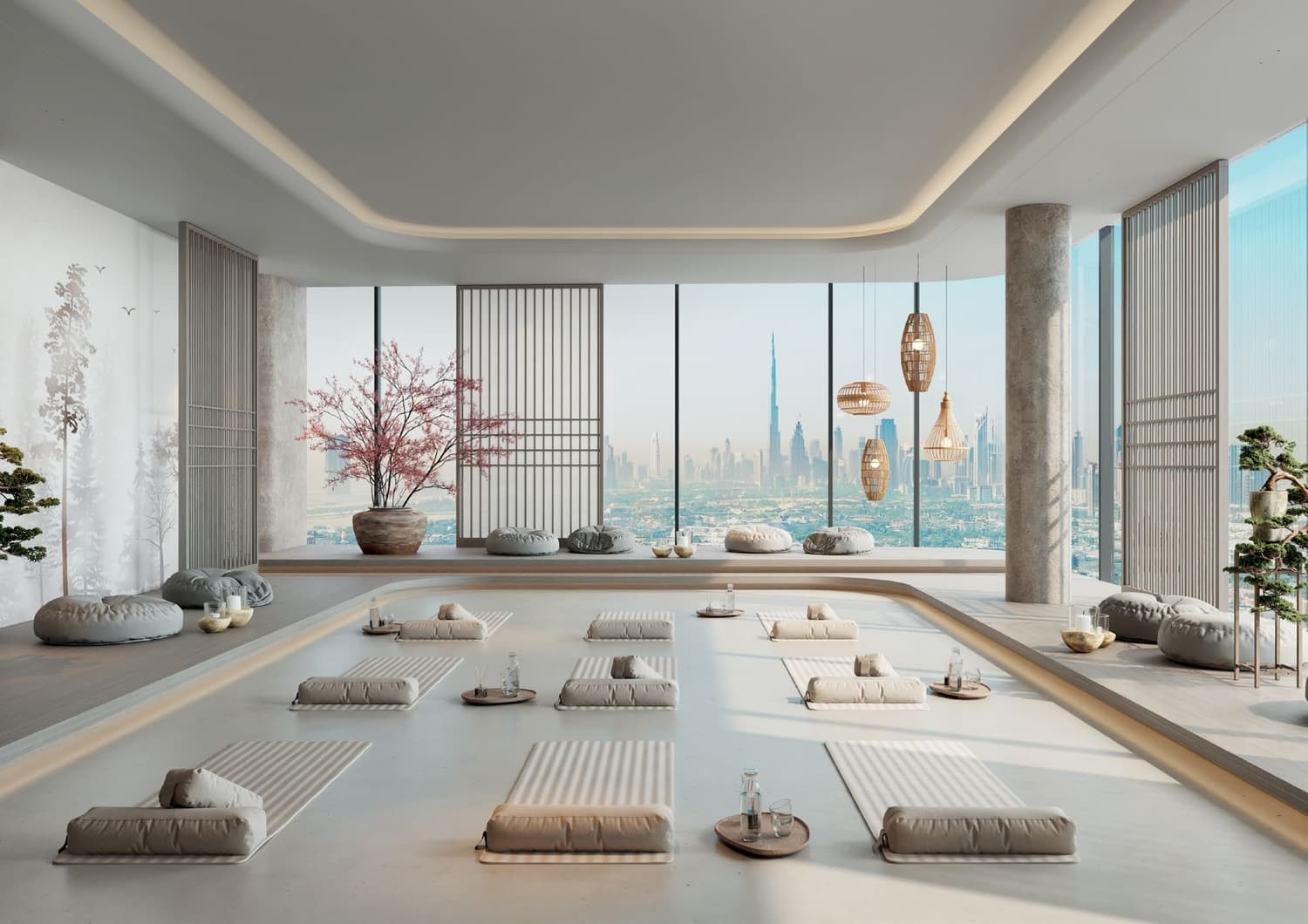 Sky Hills Astra amenity Indoor Yoga Area - Dubai Science Park, Dubai - by HRE Development