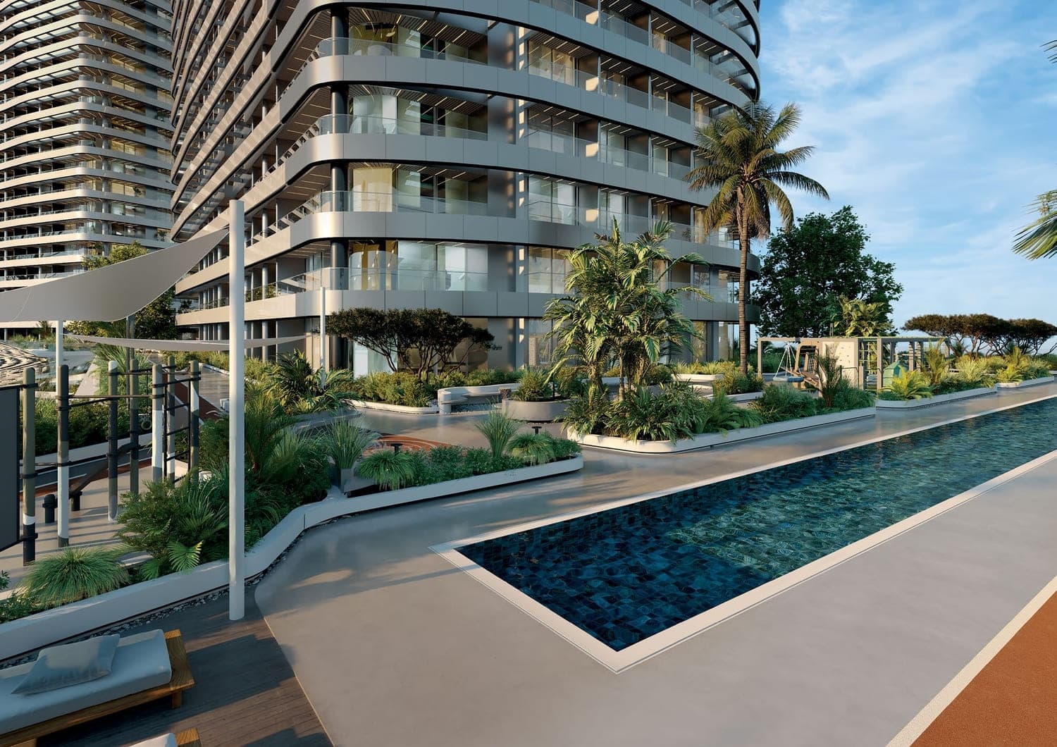 Sky Hills Astra amenity Sleek Pool - Dubai Science Park, Dubai - by HRE Development