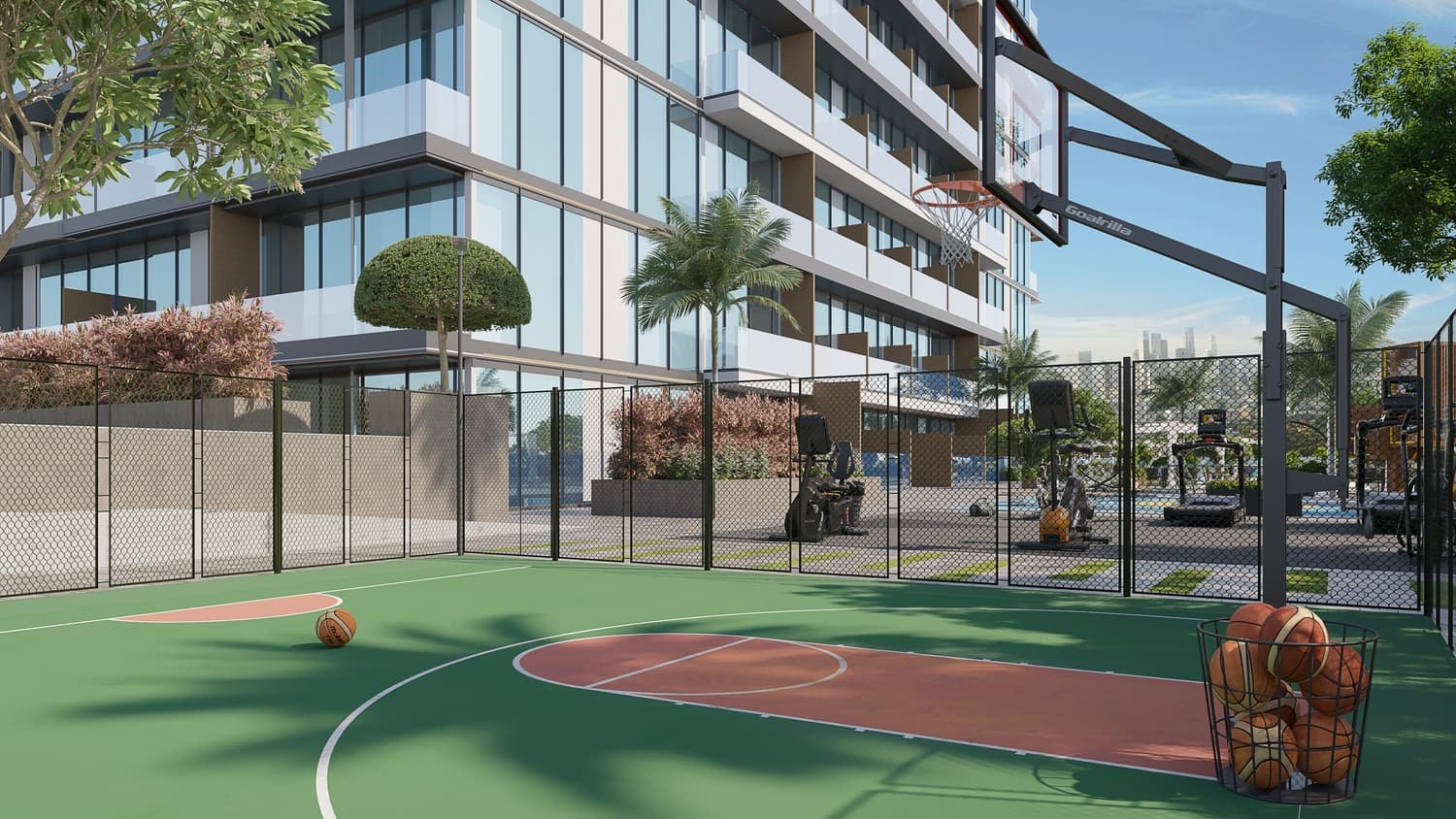 Sky Hills Residence 2 amenity Basketball Court - JVC (Jumeirah Village Circle), Dubai - by HRE Development