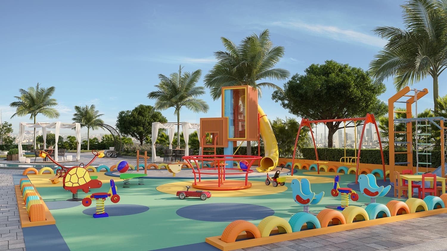 Sky Hills Residence 2 amenity Kids Play Area - JVC (Jumeirah Village Circle), Dubai - by HRE Development