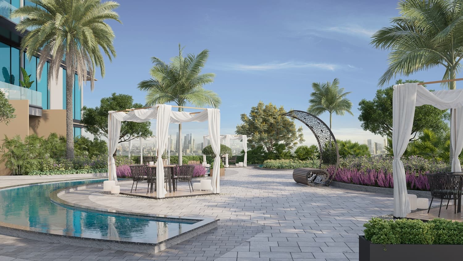 Sky Hills Residence 2 amenity Seating Areas - JVC (Jumeirah Village Circle), Dubai - by HRE Development