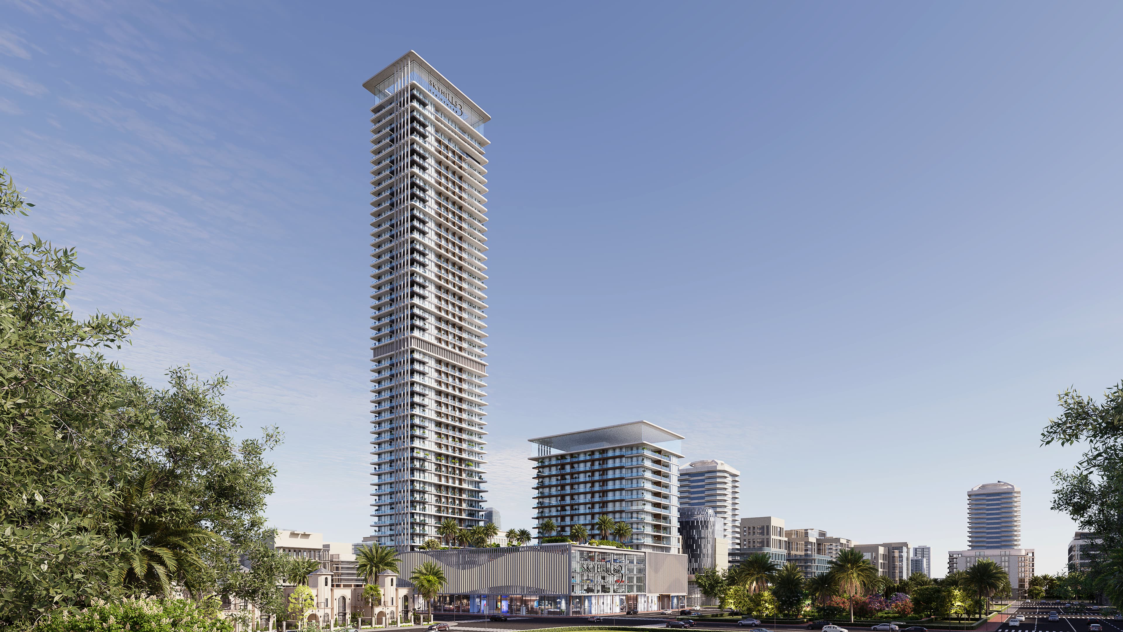 Sky Hills Residence 3 exterior view - JVC (Jumeirah Village Circle), Dubai - by HRE Development