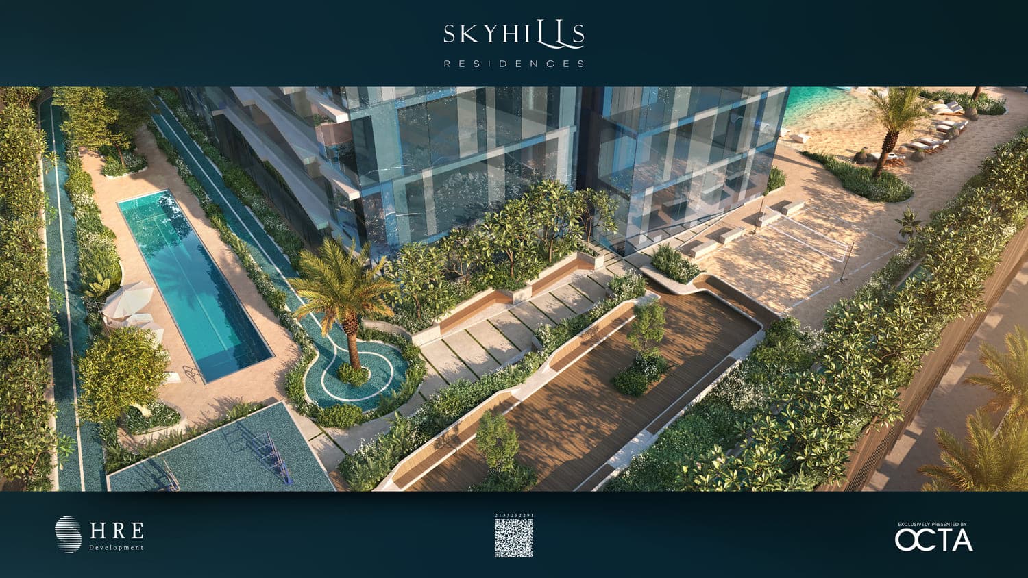 Sky Hills Residence amenity Beach Volleyball Court - Dubai Science Park, Dubai - by HRE Development