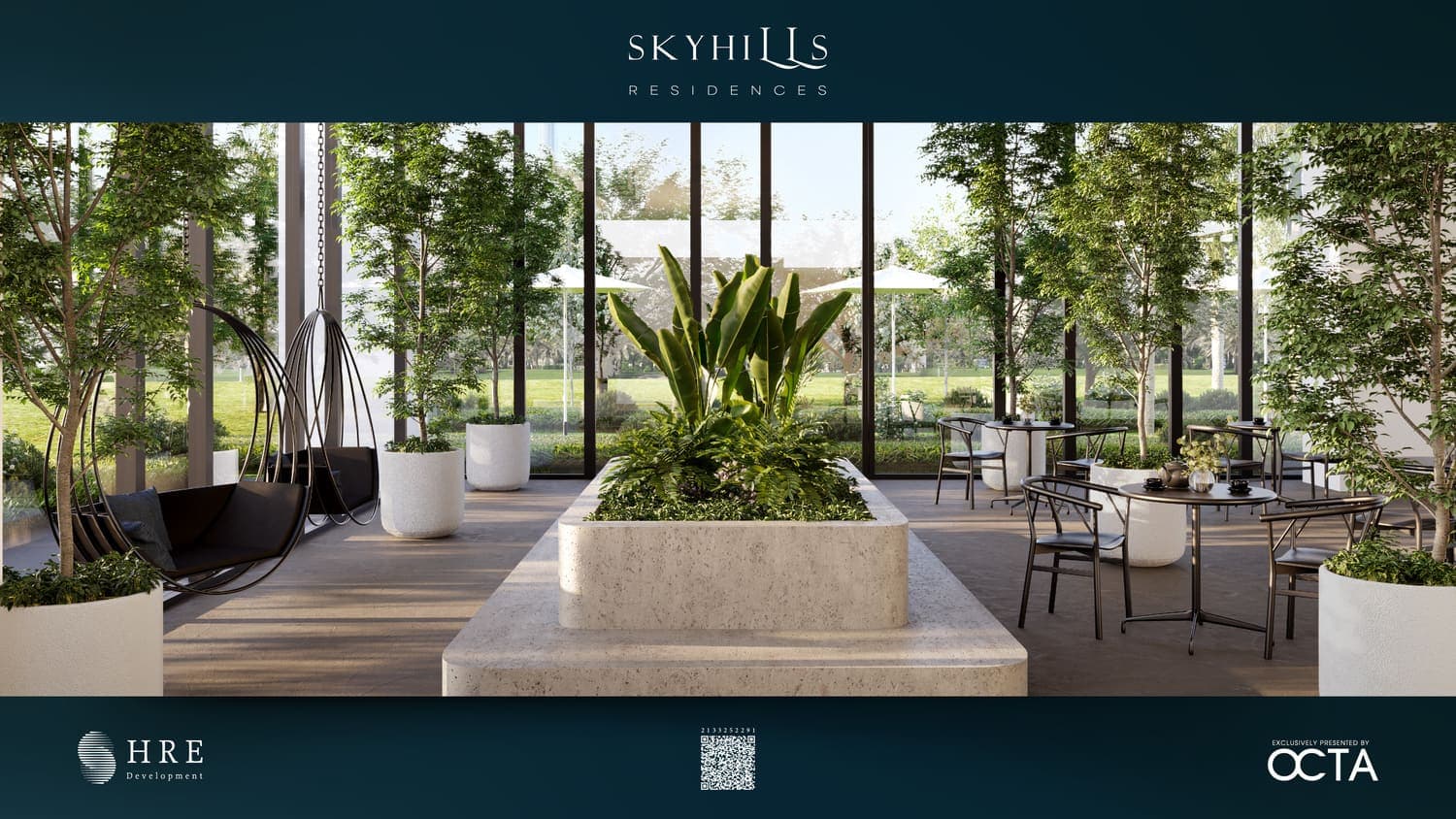 Sky Hills Residence amenity Co-Working Space - Dubai Science Park, Dubai - by HRE Development