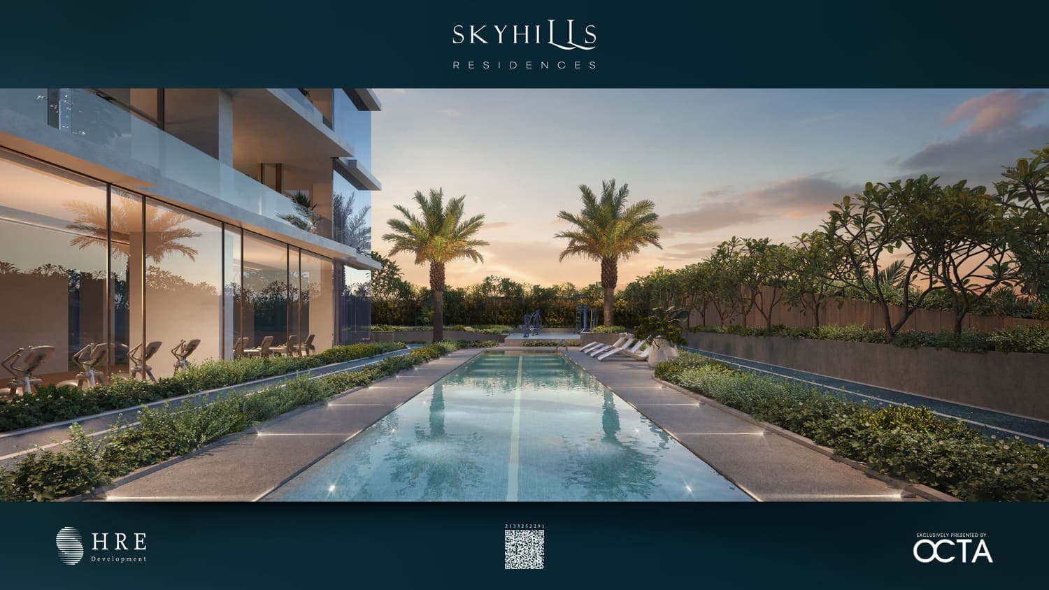 Sky Hills Residence amenity Lap Pool - Dubai Science Park, Dubai - by HRE Development