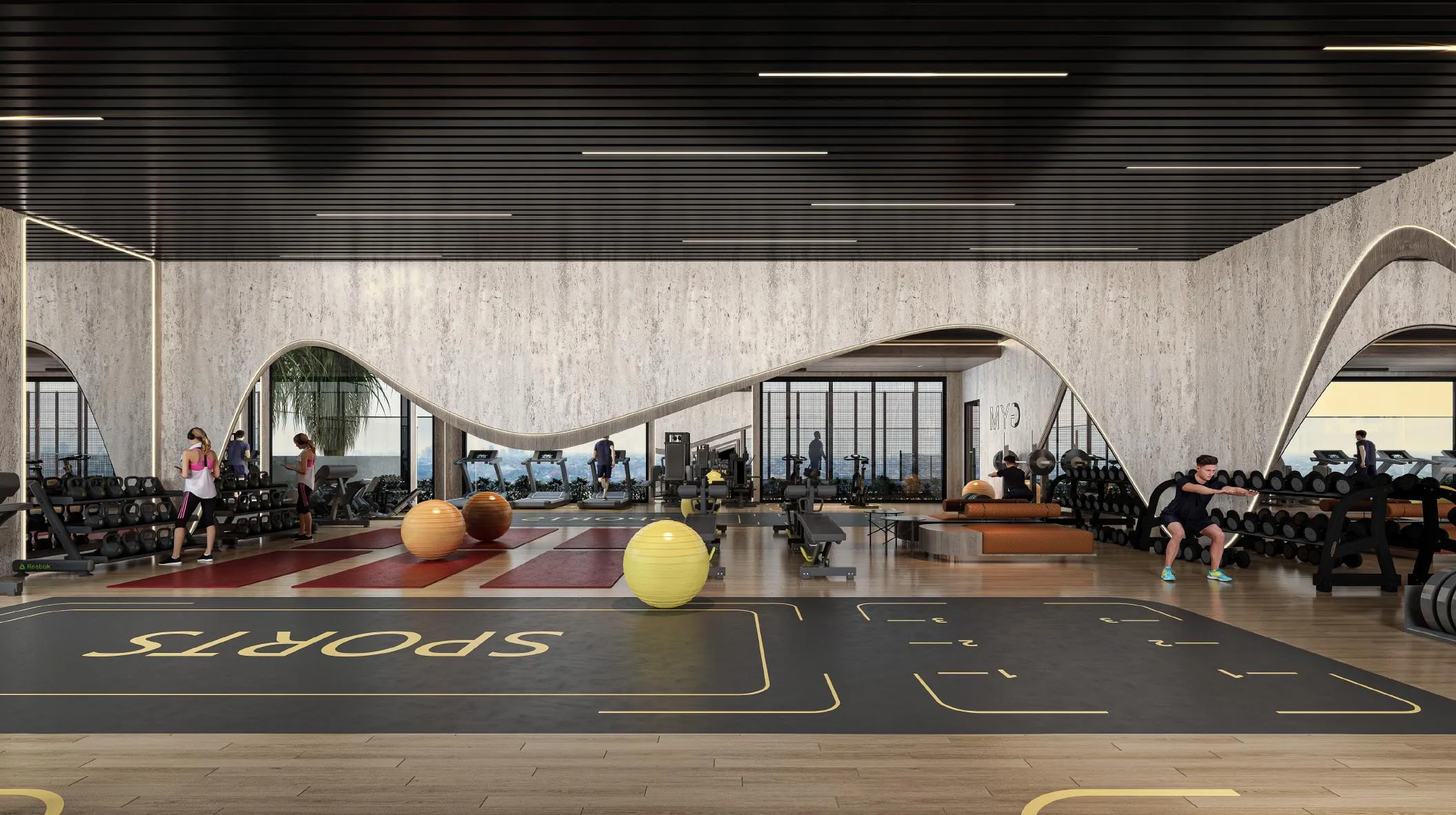 Sky Line by Peace Homes amenity Fully Equipped Gym - Dubai Residence Complex, Dubai - by Peace Homes Development