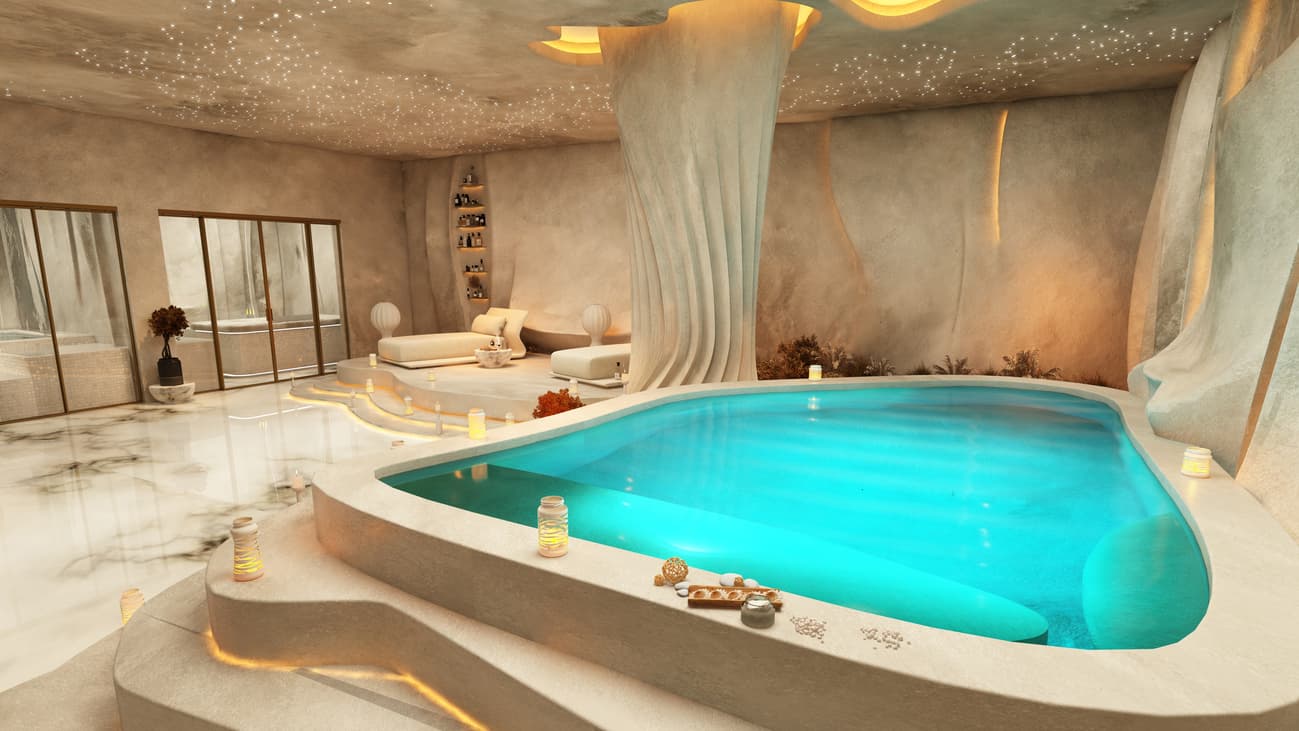 Sky Vista amenity Jacuzzi - JVC (Jumeirah Village Circle), Dubai - by Peace Homes Development