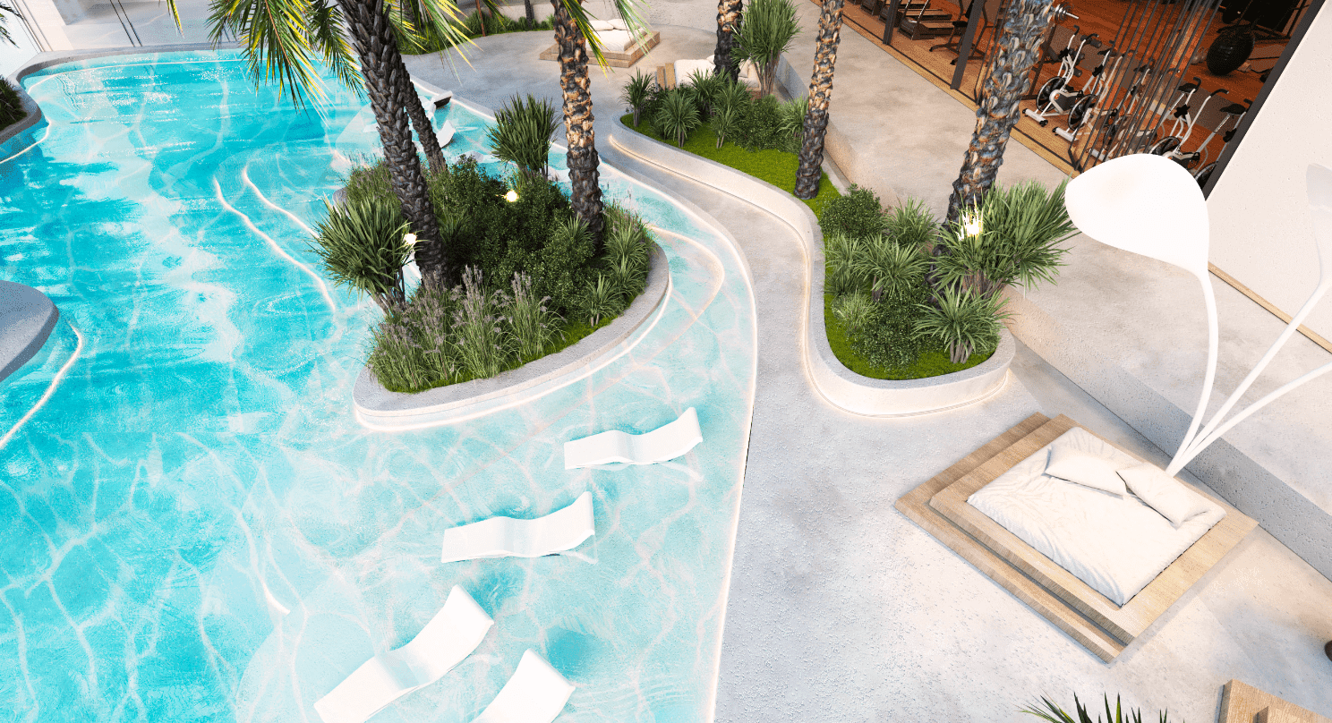 Sky Vista amenity Sky Vista Luxury Pool - JVC (Jumeirah Village Circle), Dubai - by Peace Homes Development