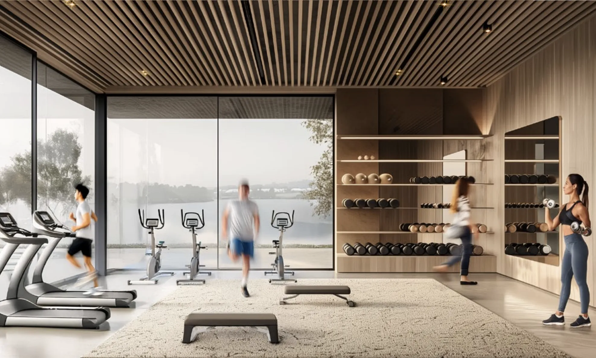 SkyGate Tower amenity Gym - JVT (Jumeirah Village Triangle), Dubai - by Tiger Group