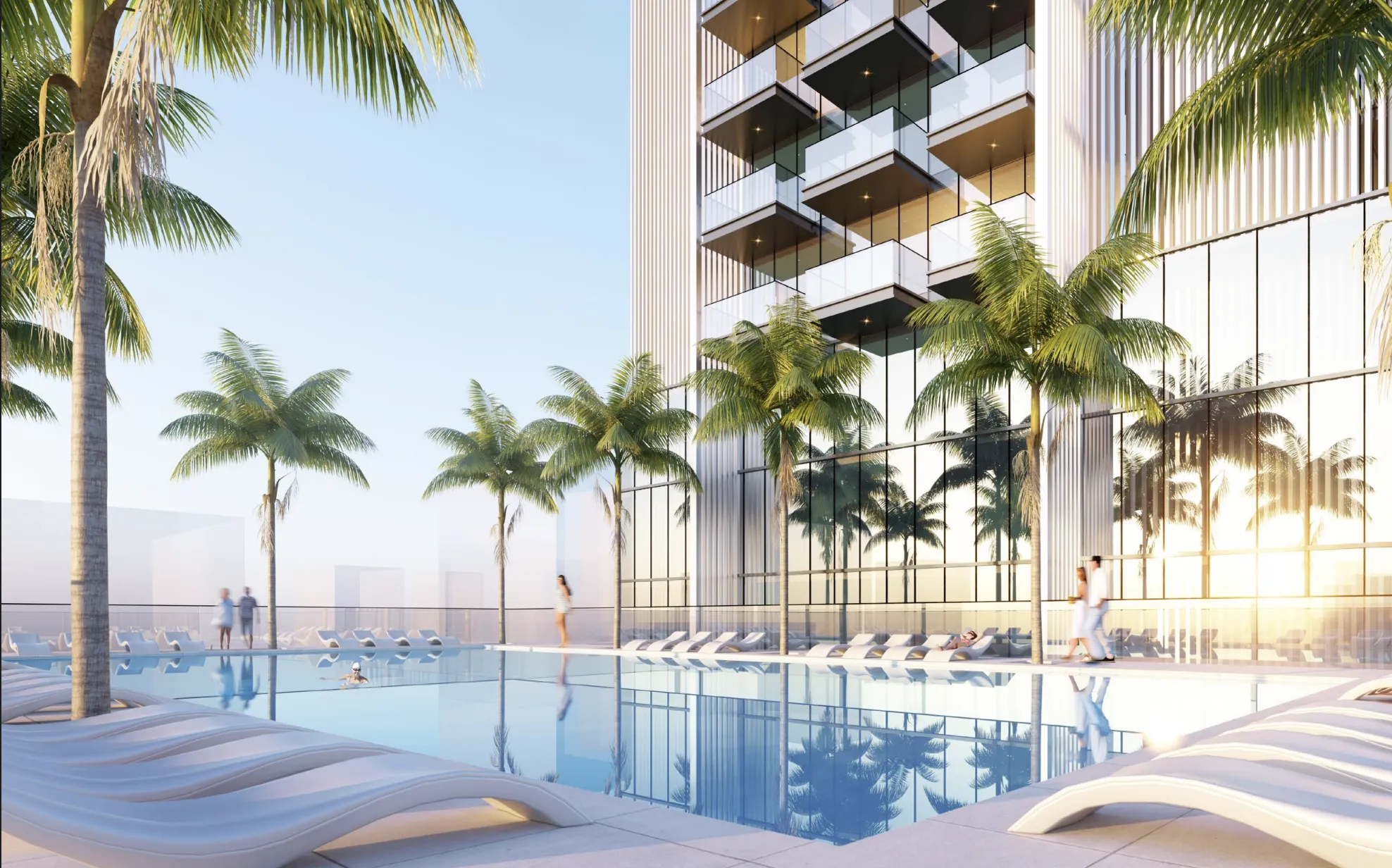 SkyGate Tower amenity Swimming Pool - JVT (Jumeirah Village Triangle), Dubai - by Tiger Group