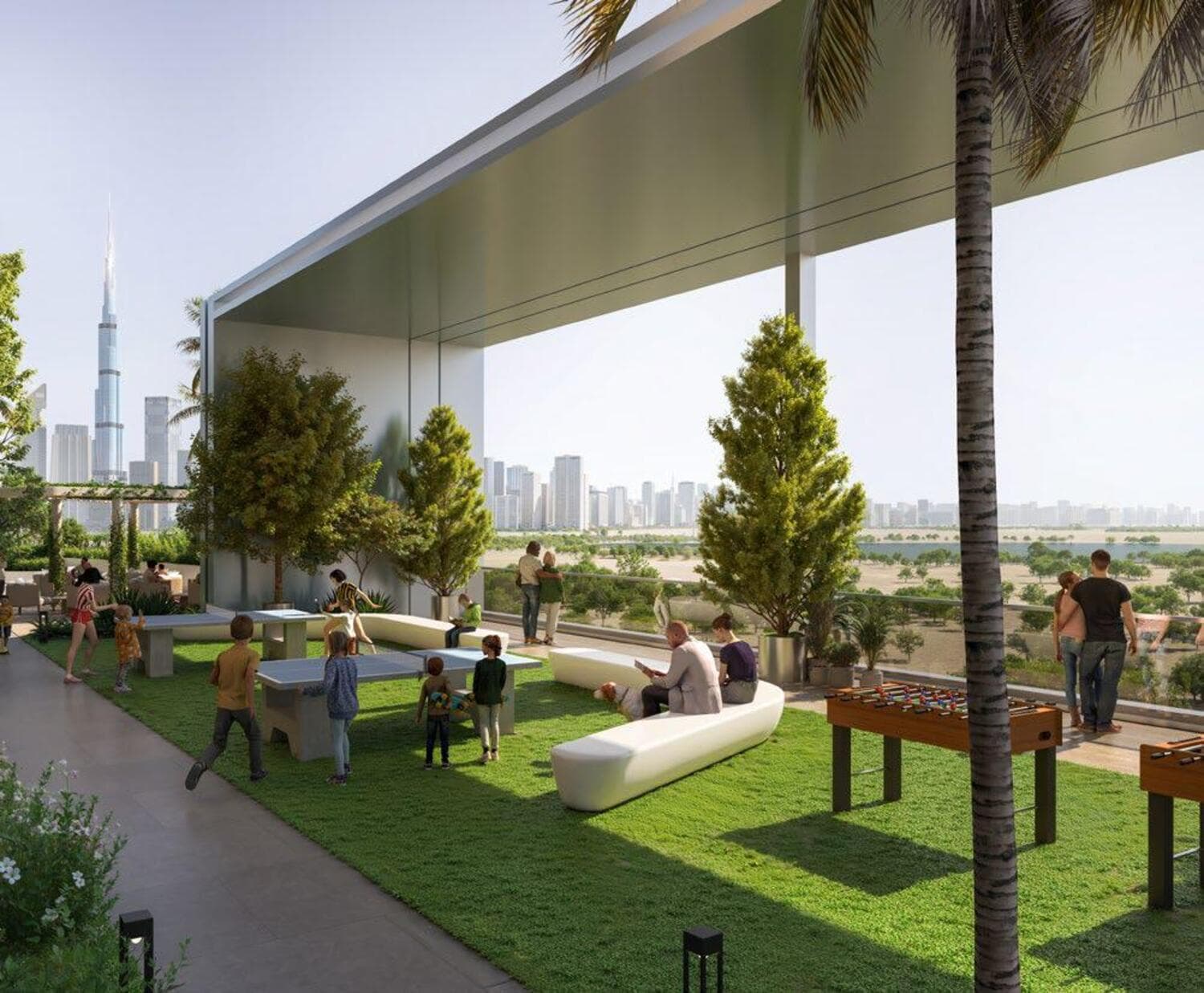 Skyvue Stellar amenity Party Terrace - Sobha Hartland 2, Dubai - by Sobha
