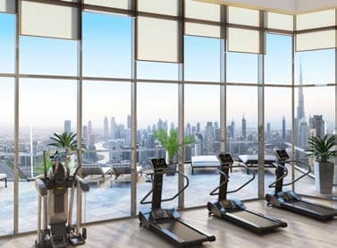 SLS Dubai Hotels and Residences amenity Gym in Business Bay, Dubai, by WOW RED
