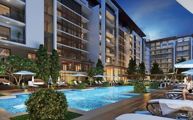 Sobha One amenity Open Pool in Ras Al Khor, Dubai