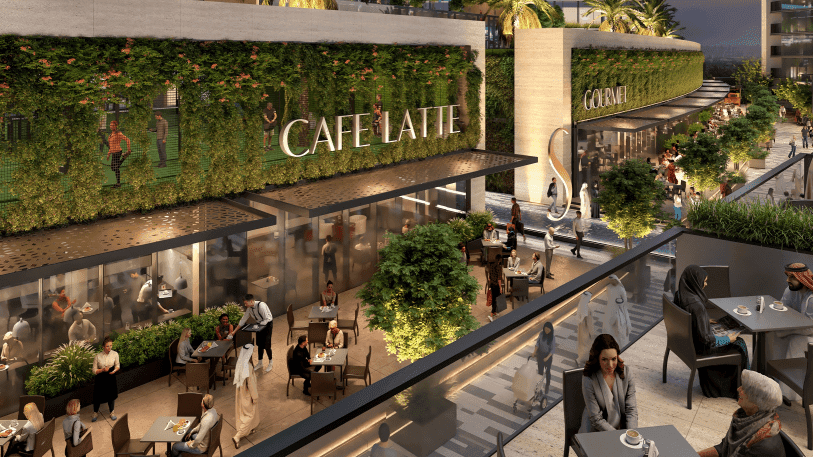Sobha Orbis amenity Restaurant - Dubai Motor City, Dubai - by Sobha