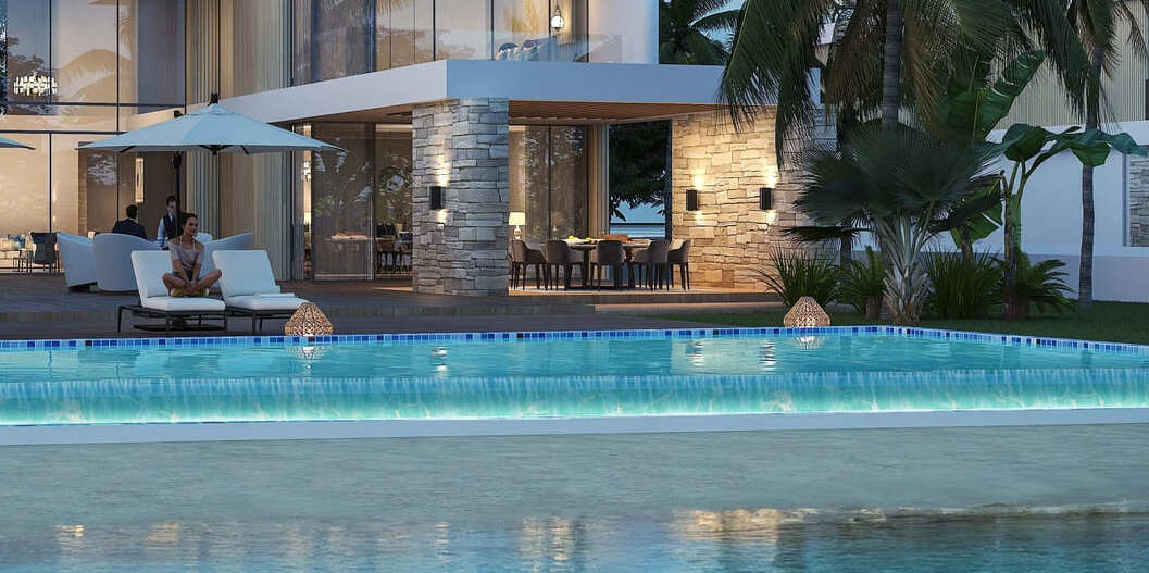 Sobha Siniya Island Villas Phases 1 and 2 amenity Private Swimming Pool - Siniya Island, Dubai - by Sobha