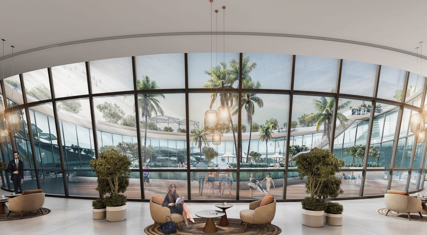 Sobha Solis amenity Lounge in Dubai Motor City, Dubai
