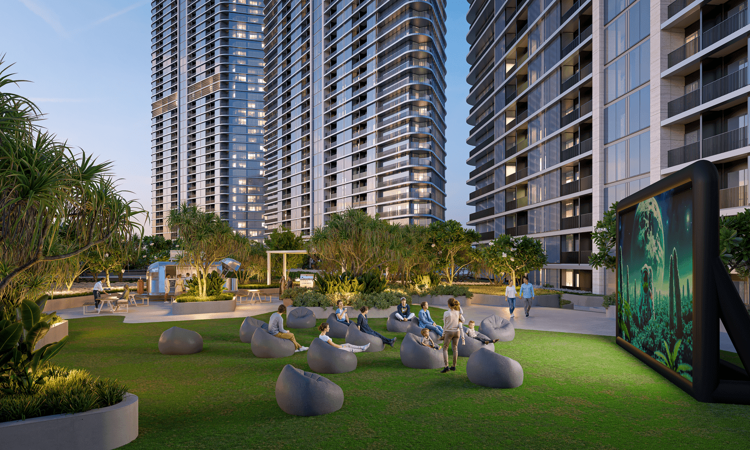 Sobha Solis amenity Outdoor Cinema - Dubai Motor City, Dubai - by Sobha