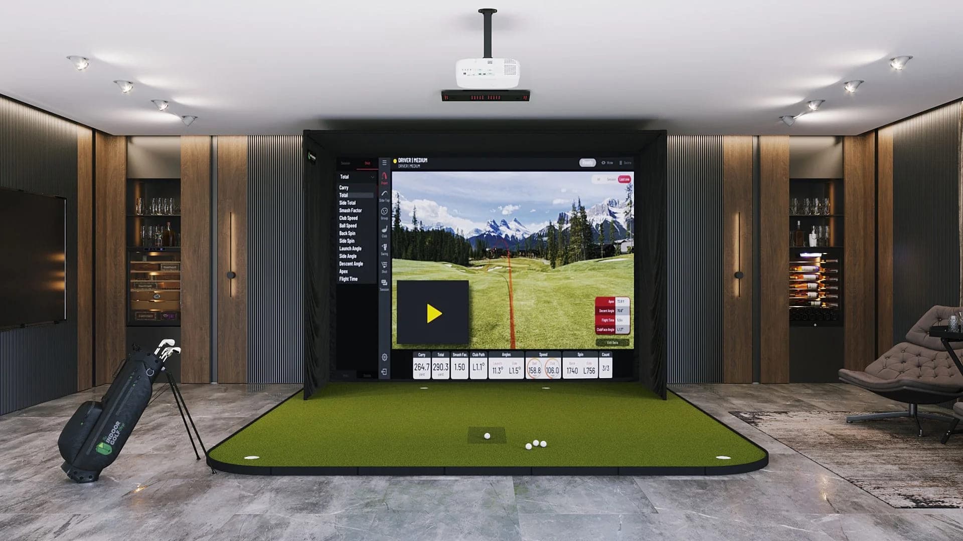 Society House amenity Golf Simulator - Downtown Dubai, Dubai - by Invest Group Overseas (IGO)