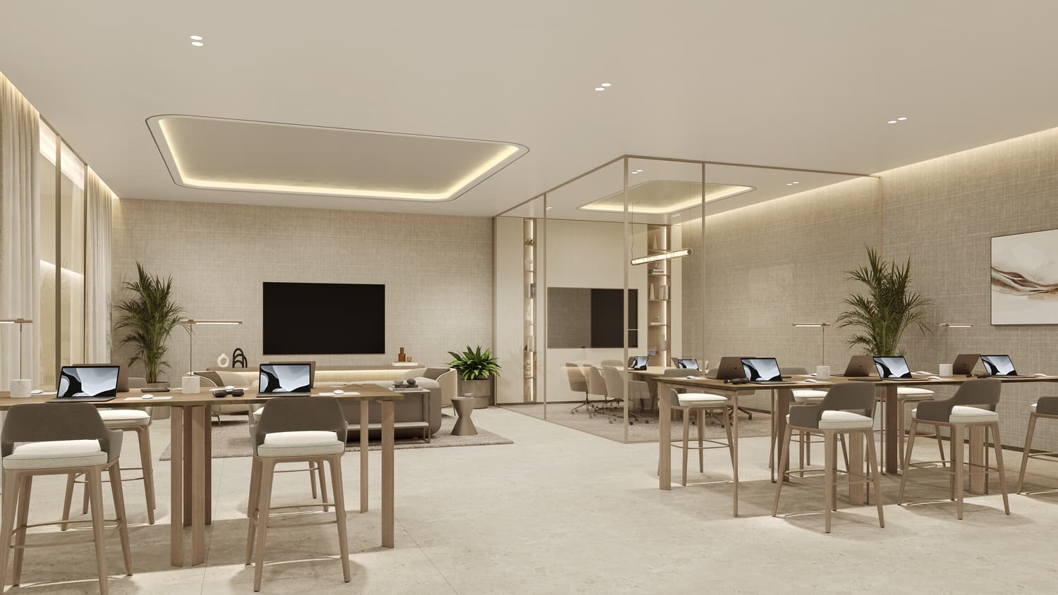 Sol Levante amenity Co-Working Space - JVT (Jumeirah Village Triangle), Dubai - by SOL Properties