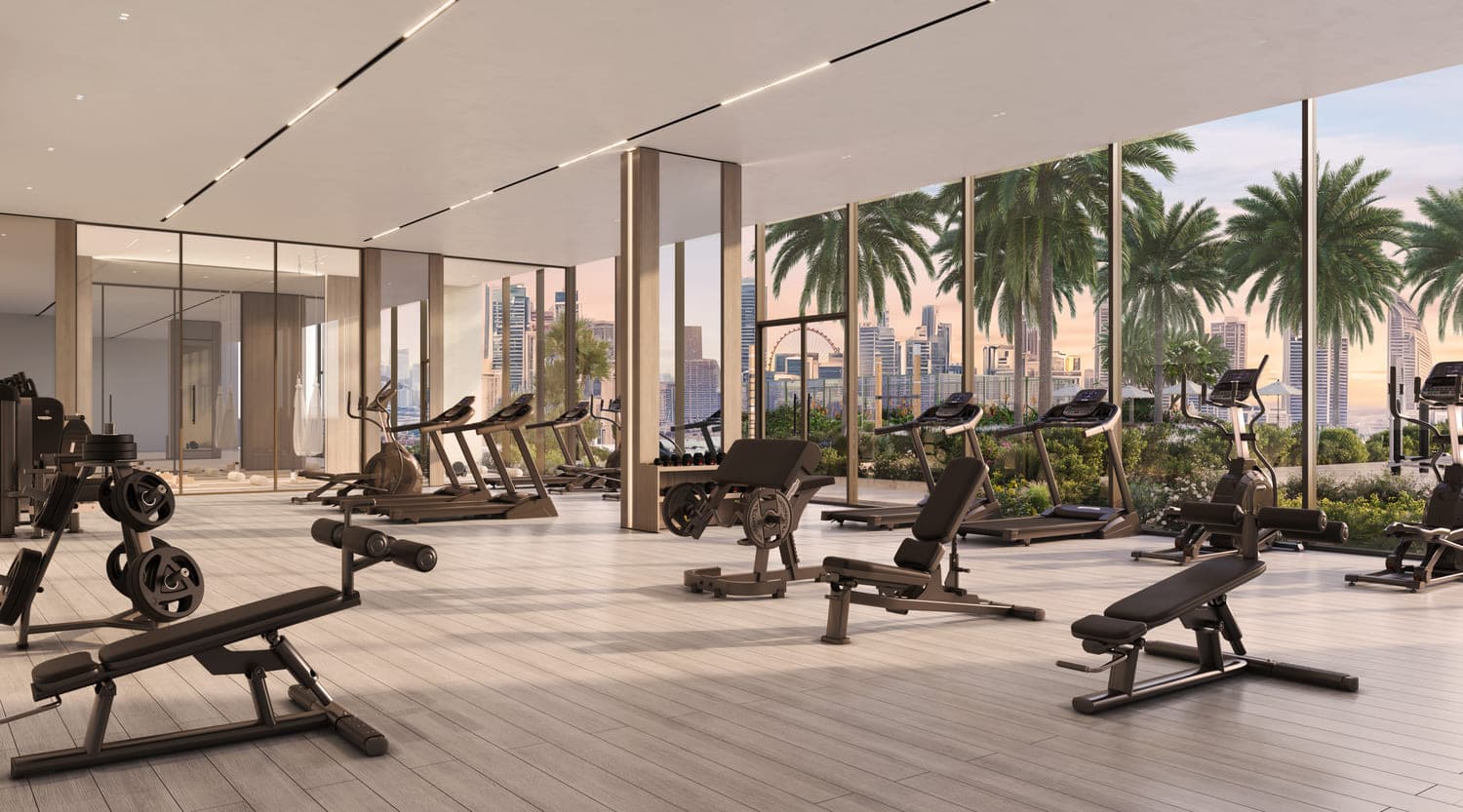 Sol Levante amenity Indoor Gym - JVT (Jumeirah Village Triangle), Dubai - by SOL Properties