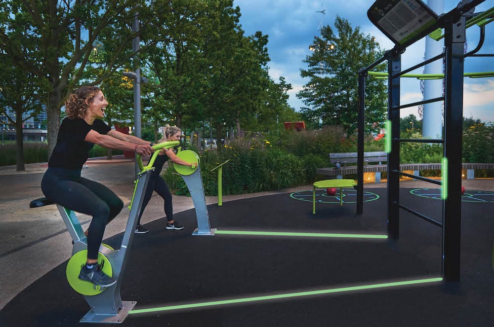 Sol Levante amenity Outdoor Gym - JVT (Jumeirah Village Triangle), Dubai - by SOL Properties