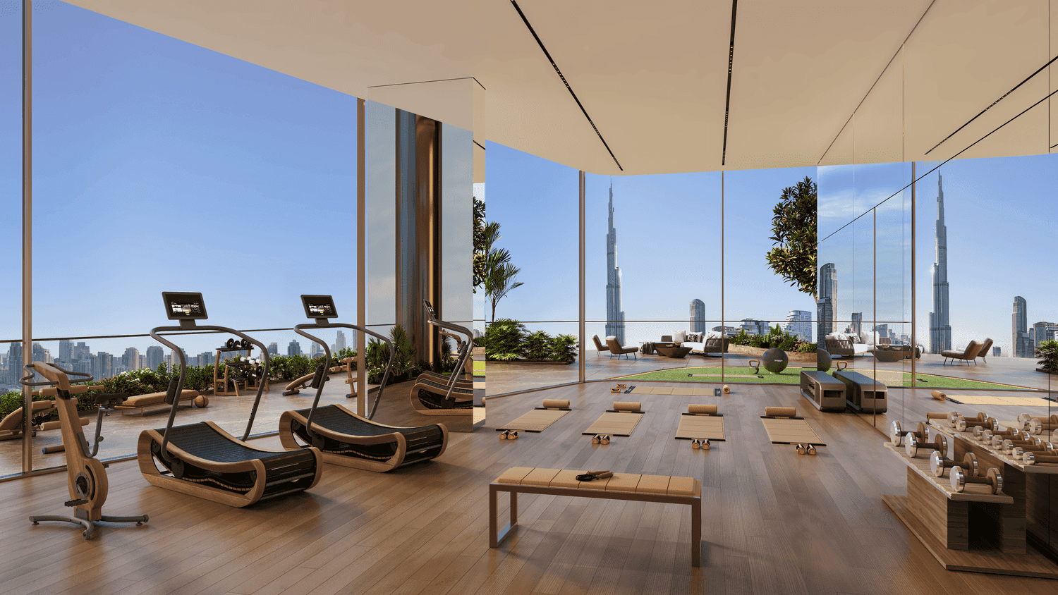 Sol Luxe amenity Indoor & Outdoor Gym - City Walk, Dubai - by SOL Properties