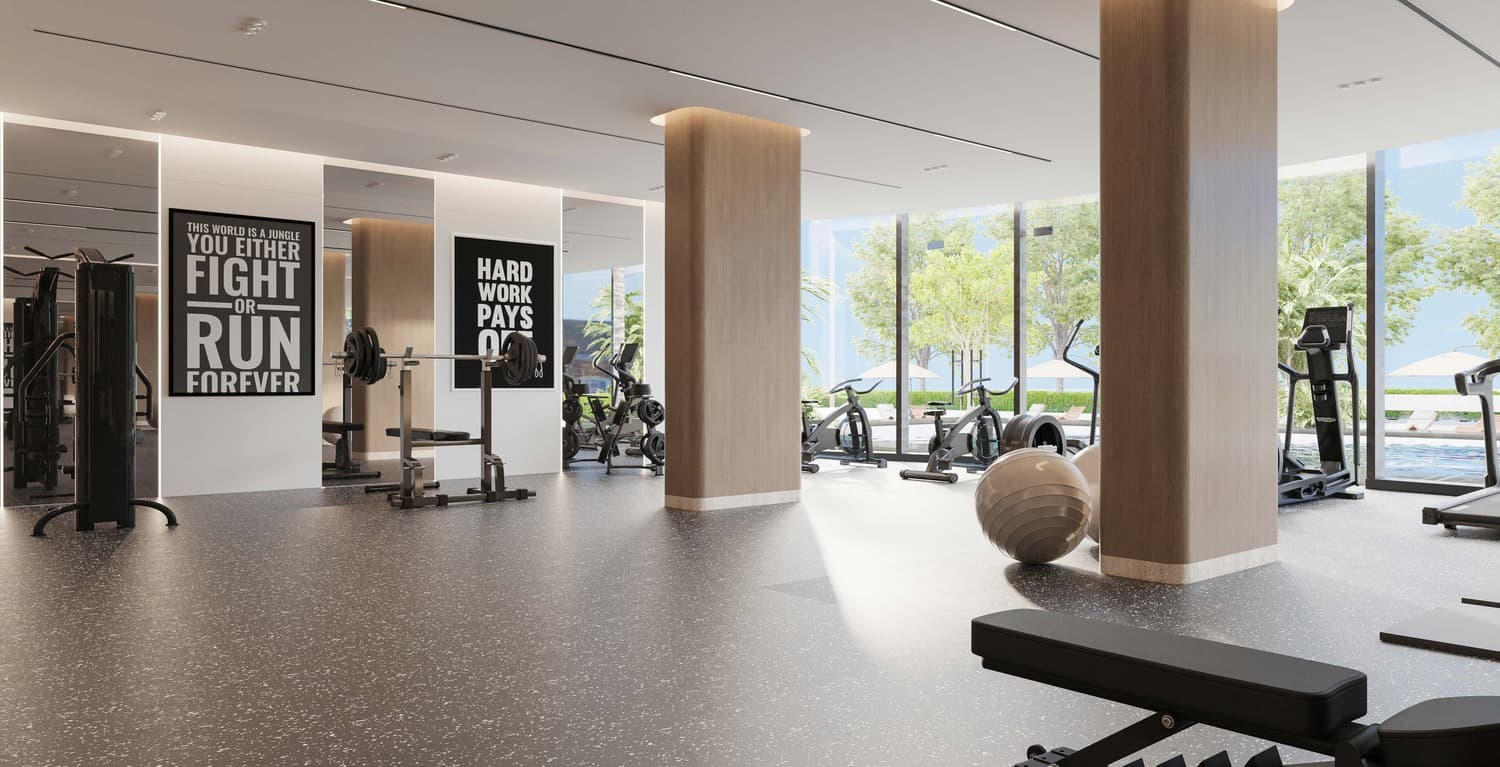 Sola Residences amenity Gym - Jebel Ali Village, Dubai - by Centurion