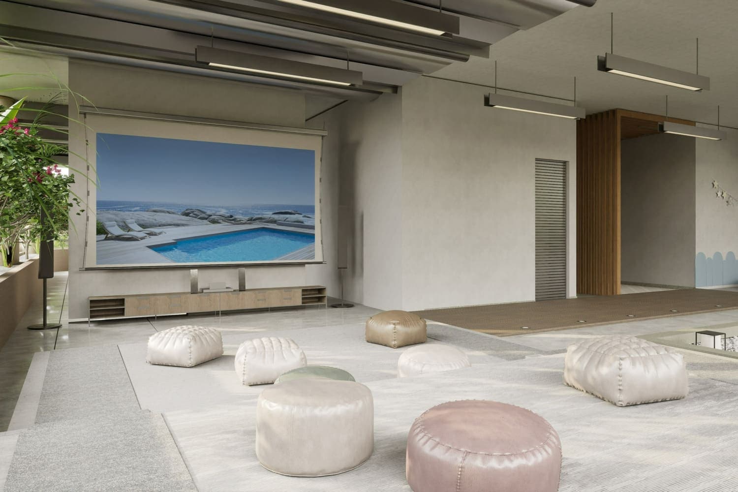 Solanki One amenity Outdoor Cinema - Dubailand Residence Complex, Dubai - by Solanki Realty