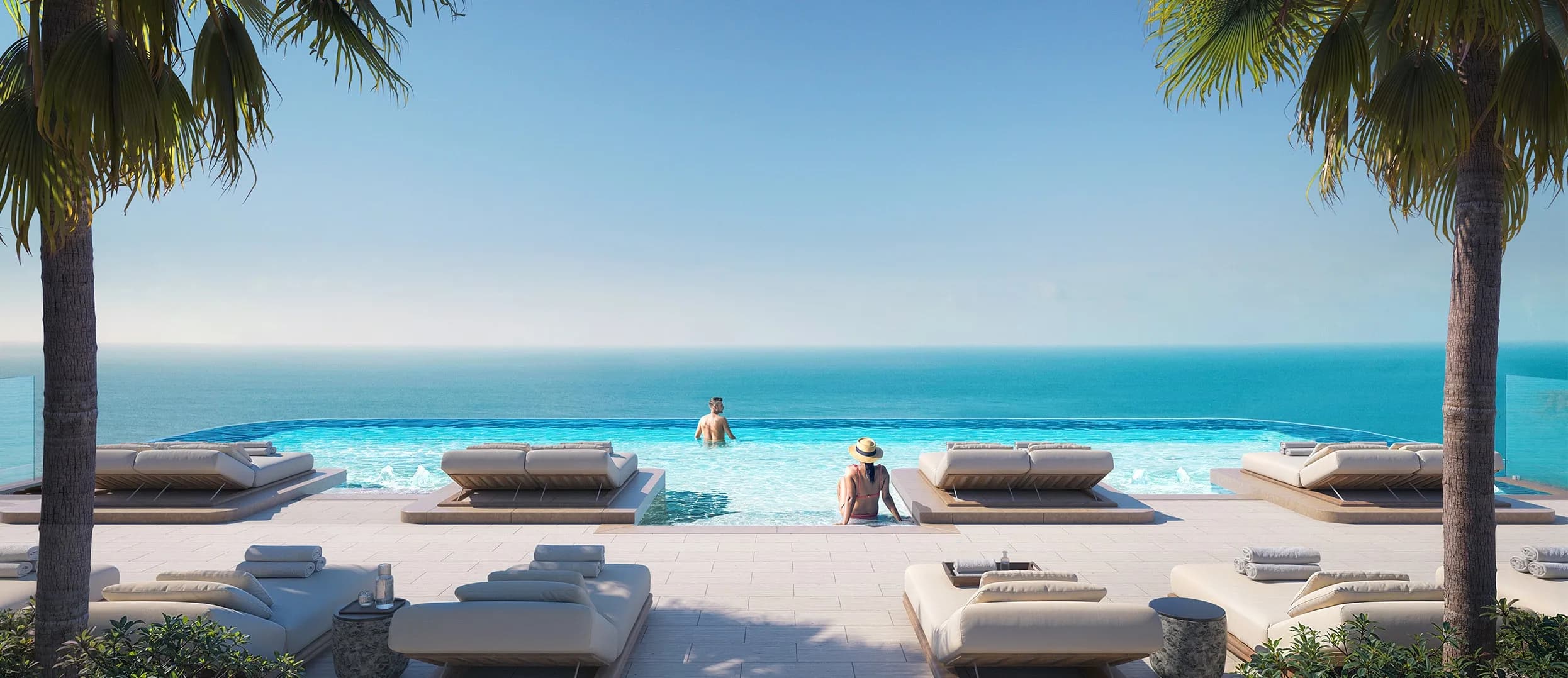 Soléva Beach Residences amenity Infinity Pool - Al Marjan Island, Dubai - by Al Huzaifa Properties