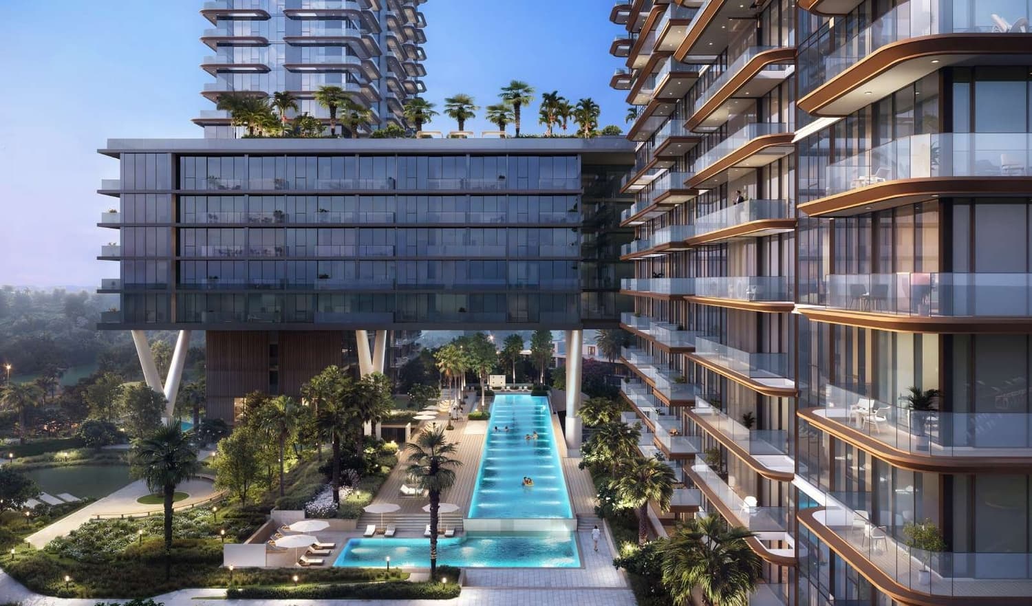 Soto Grande amenity Lap Pool - Al Jazeera Al Hamra, Dubai - by Ellington