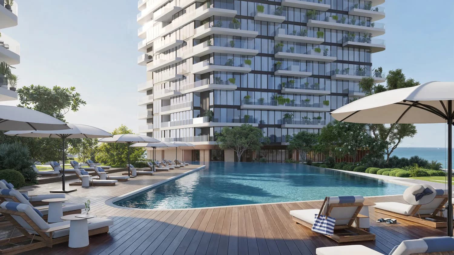 Soulever by Beyond amenity Family Pool - Maritime City, Dubai - by Beyond Developments