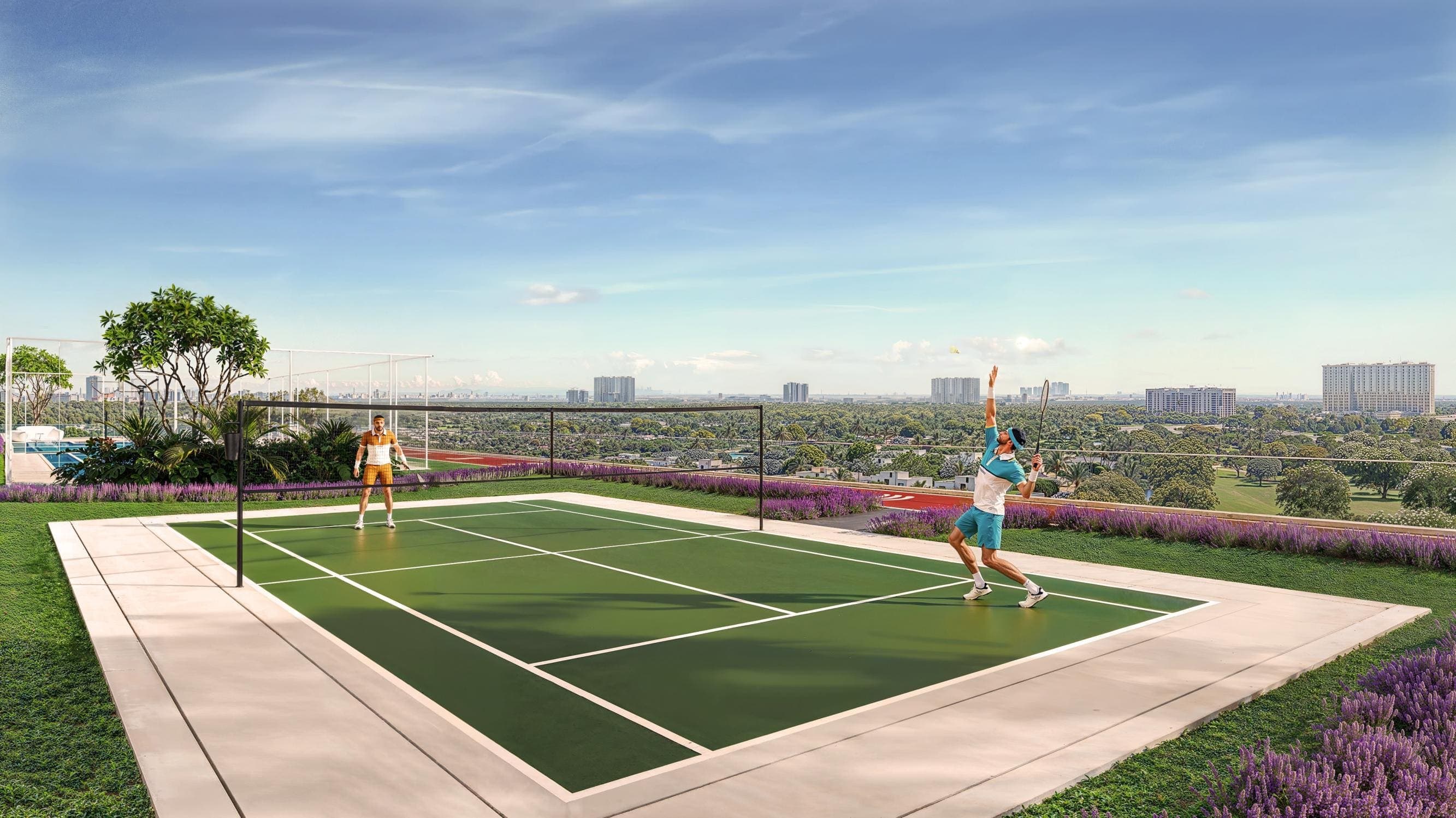 Sparklz amenity Badminton Court - Jebel Ali Village, Dubai - by Danube